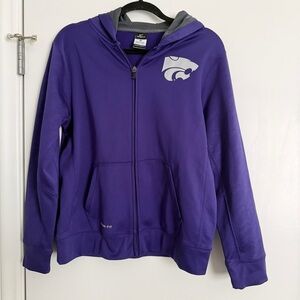 Nike Therma Fit K-State Hooded Full-Zip Jacket Purple - Youth XL/Adult Small